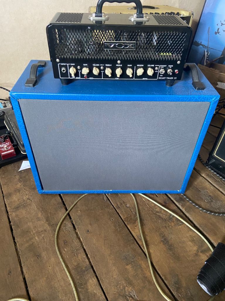 Vox night train 15w amp & Celestion blue cab