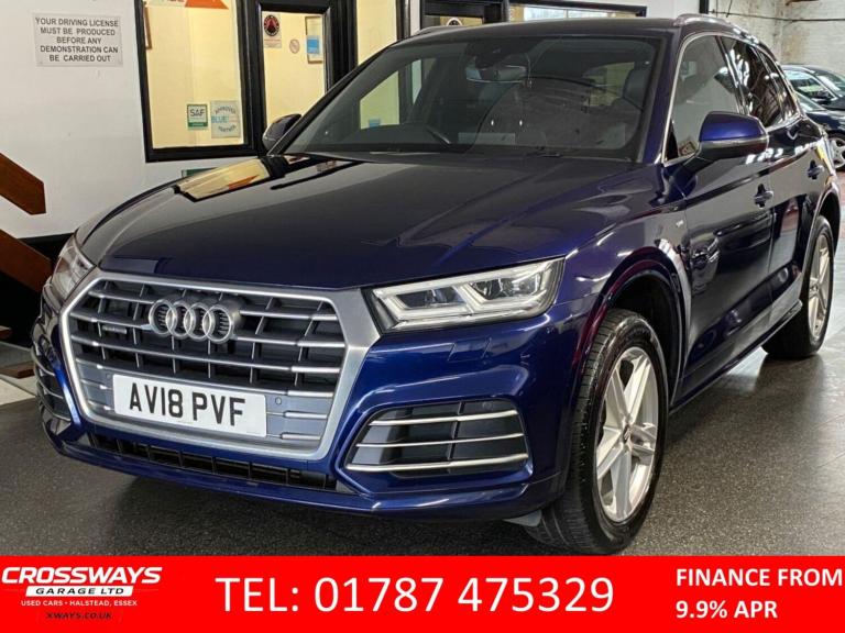 2018 Audi Q5 2.0 TFSI S line SUV 5dr Petrol S Tronic quattro Euro 6 (s/s) (252 ps) S Lin SUV Petr...