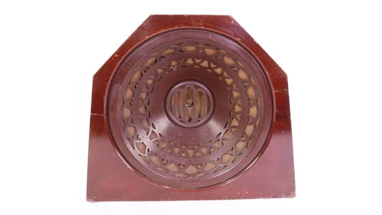 Vintage S.G. Brown Universal Mahogany Radio Speaker.
