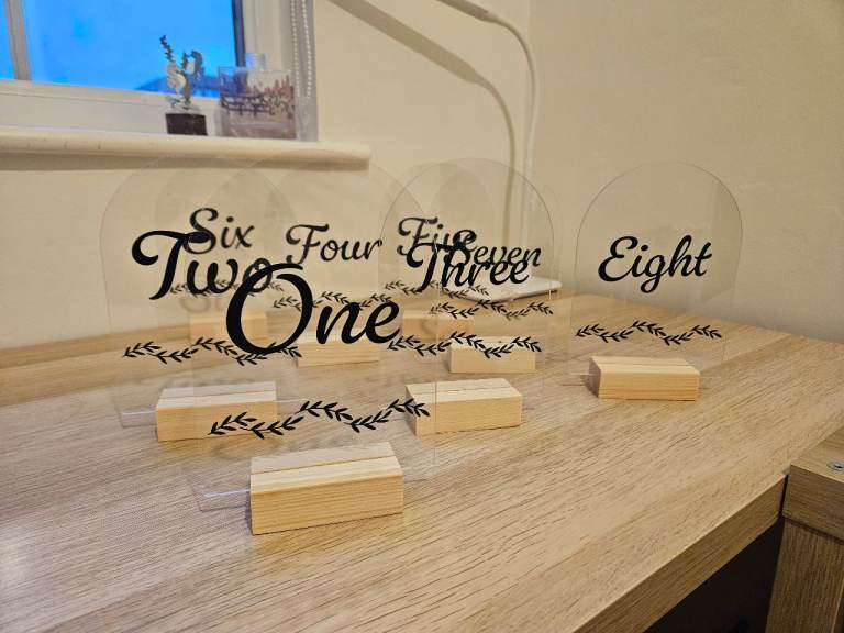 Wedding Table Signs