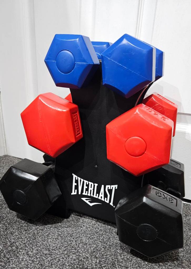 image for Everlast weights set2 of each 1, 2 ,3 kg dumbells