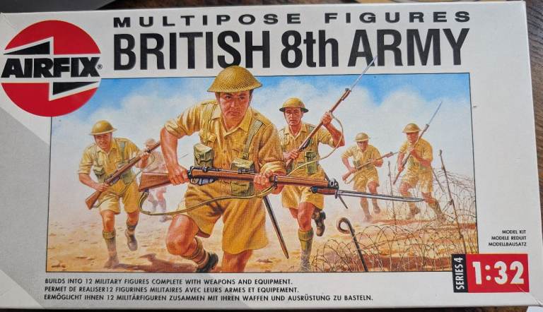 Airfix Multipose Figures Series 4 1:32 WW2 British 8th Army (Desert Rats) 04580 BNIB 