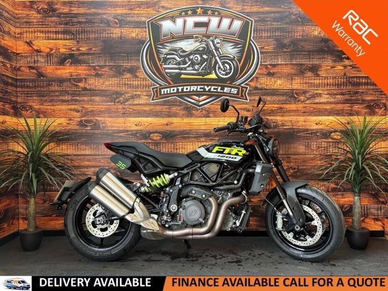 2023 Indian FTR FTR 1200 Onyx Black with Lime Graphics (23MY)  Petrol Manual