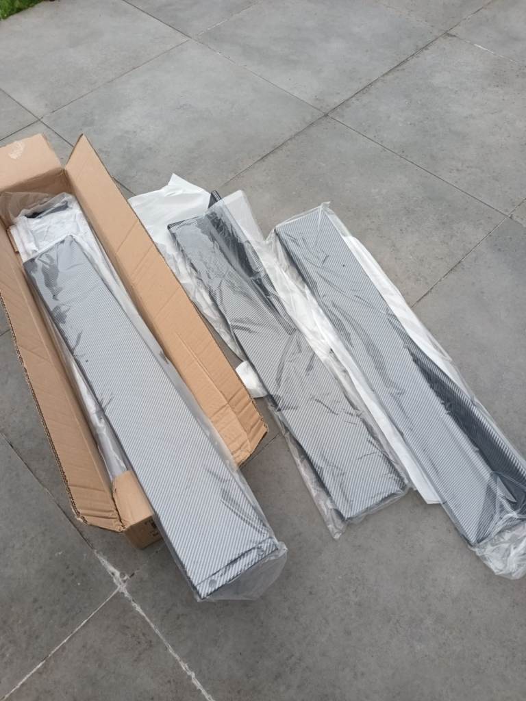 Mercedes C class carbon front splitter and skirts