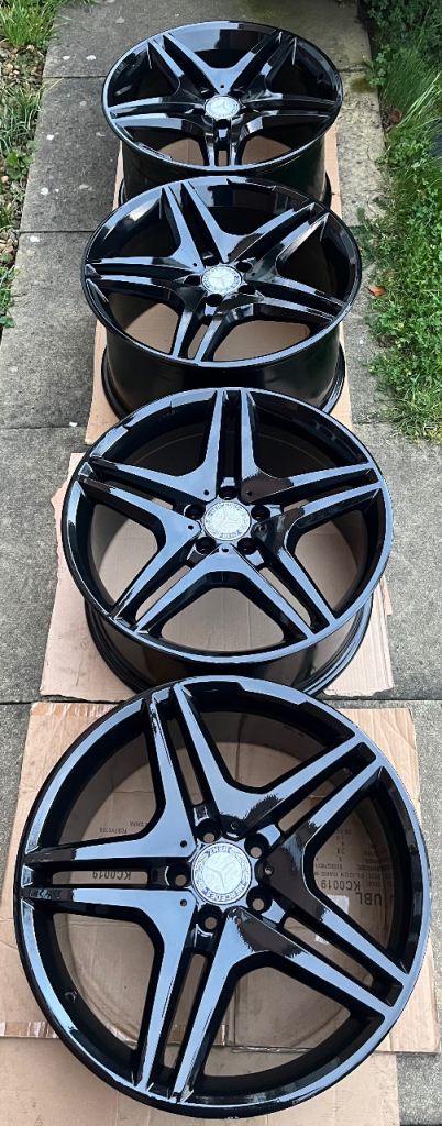 19” Staggered Mercedes AMG Style Alloy Wheels: 5x112