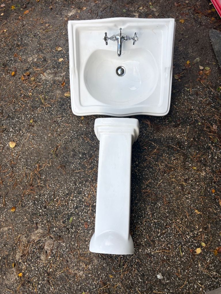 Sink and pedestal 