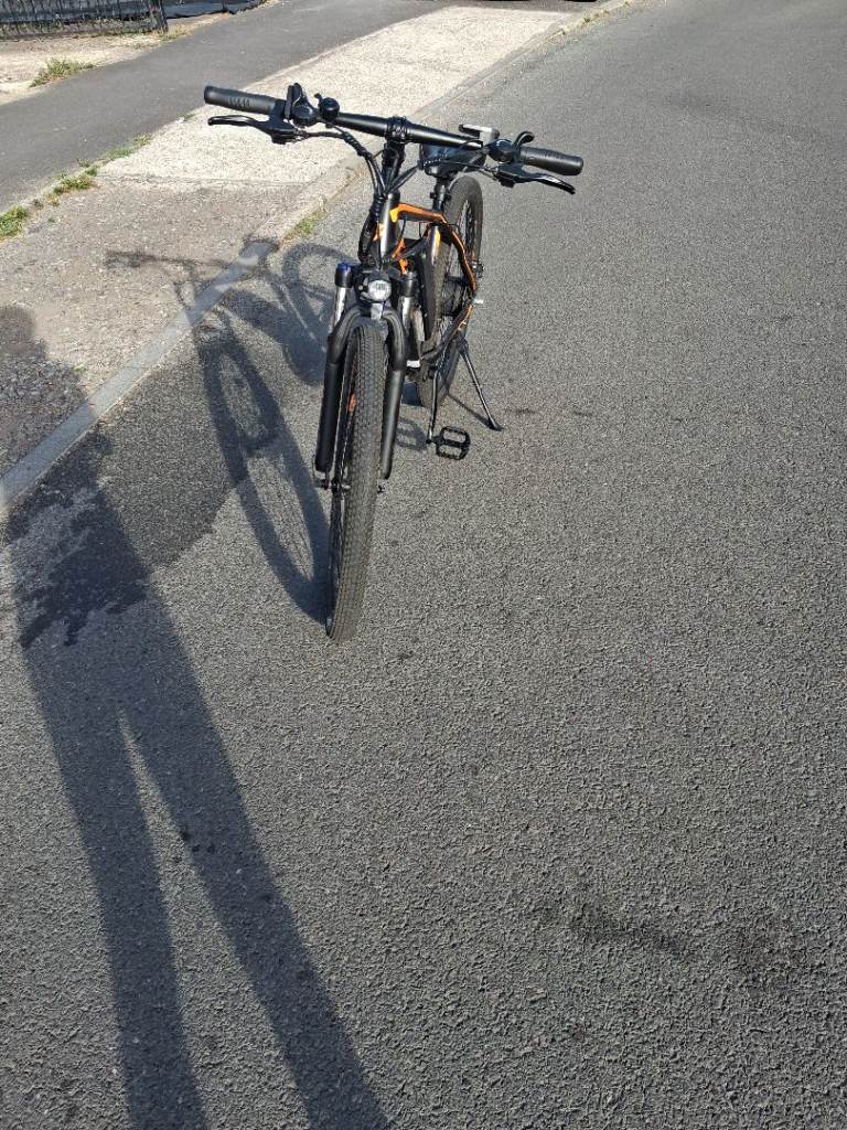 Fatrees Electric Mountain Bike – Orange & Black, Good Condition