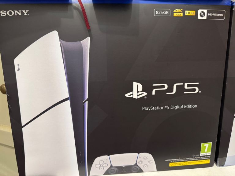 Like new ps5 slim digital less than year old 