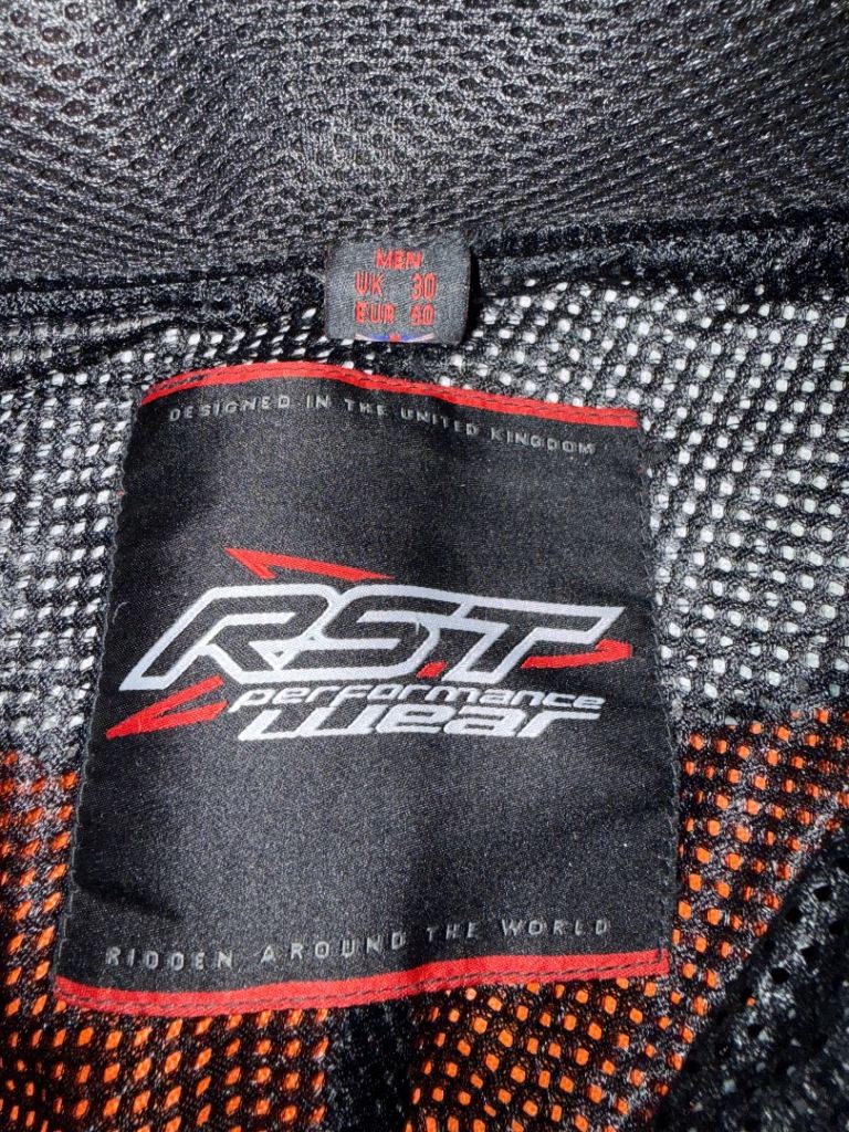 RST leather motorcycle trousers 