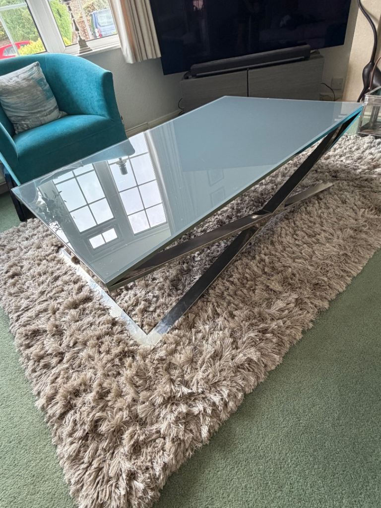 Manhattan Grey Glass Coffee Table