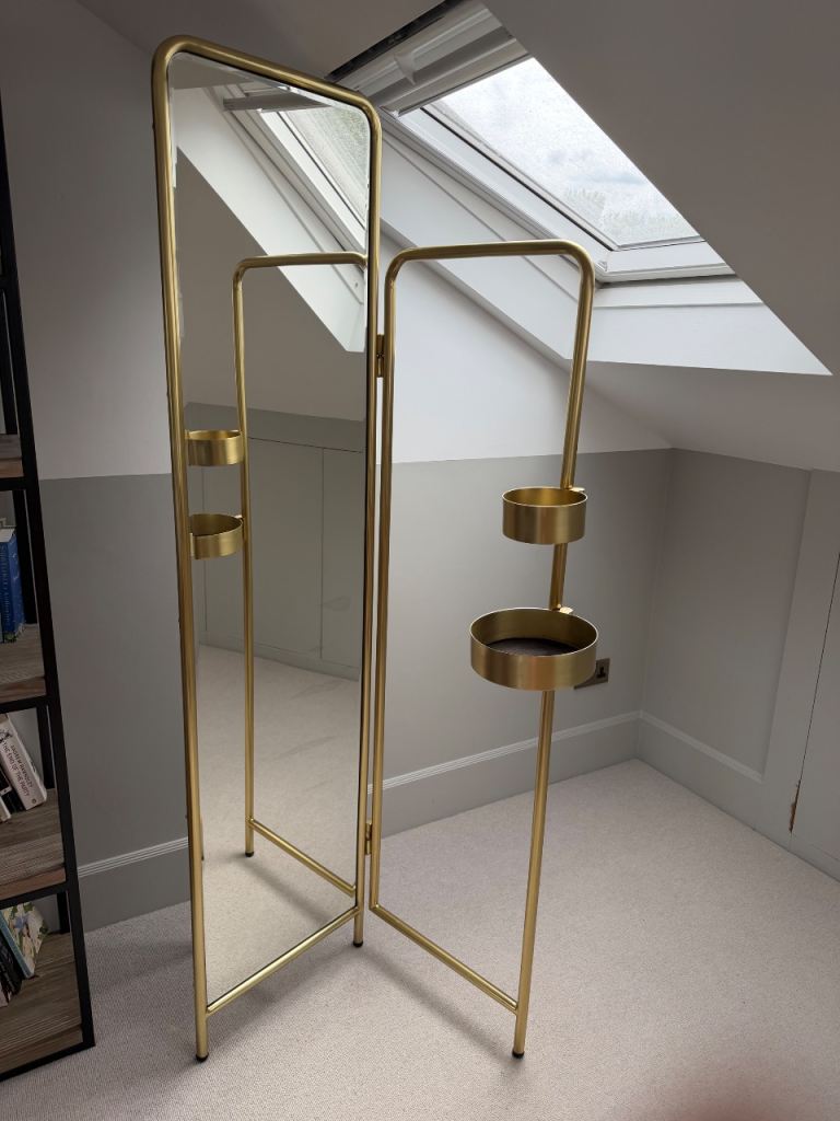 Made ‘Alana Valet’ Brushed Brass mirror - RRP £299