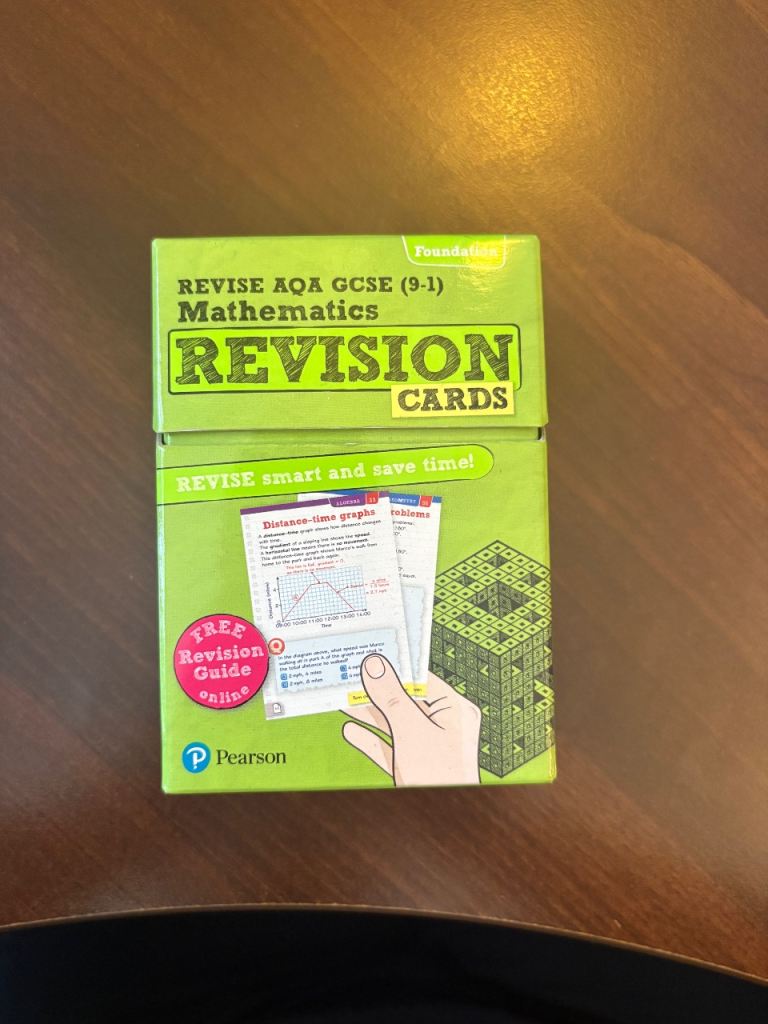 REVISE AQA GCSE (9-1) Mathematics Revision Cards – Like New