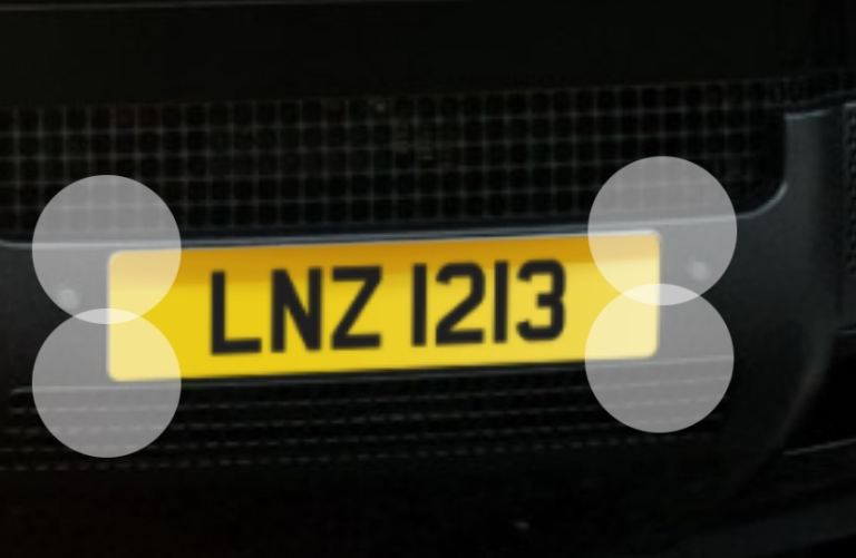 Private number plate LNZ 1213