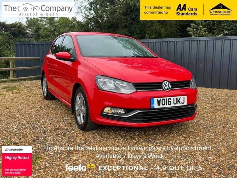 2016 Volkswagen Polo 1.2 TSI BlueMotion Tech Match Euro 6 (s/s) 5dr HATCHBACK Petrol Manual