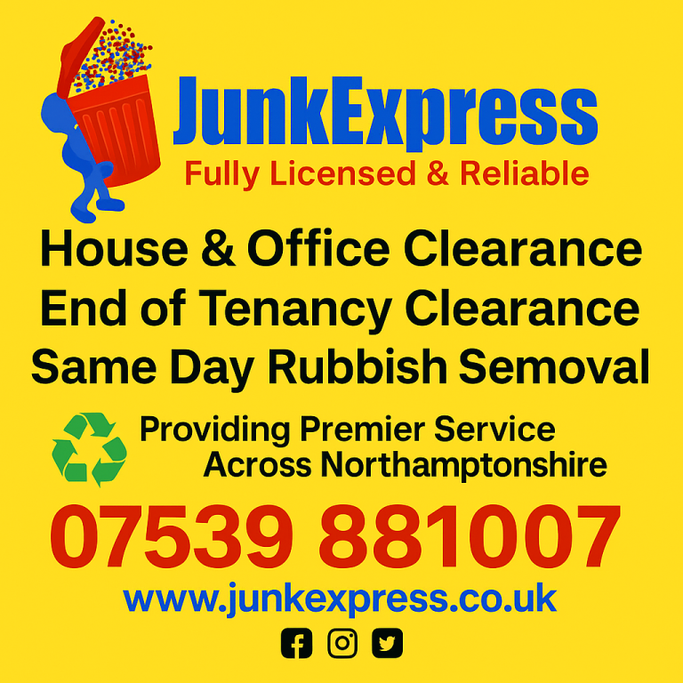 SAME DAY HOUSE CLEARANCE AND RUBBISH REMOVAL RUSHDEN, END OF TENANCY AND PROBATE PROPERTY CLEARANCE