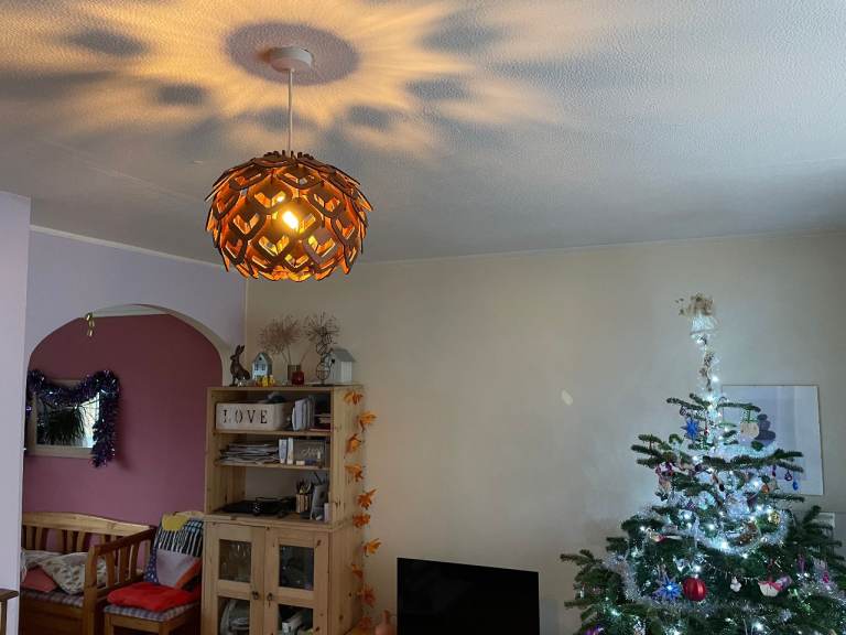 Pendant Ceiling Lamp Hand Made Statement Piece | Cosy Summer Lamp Shade B22/BC