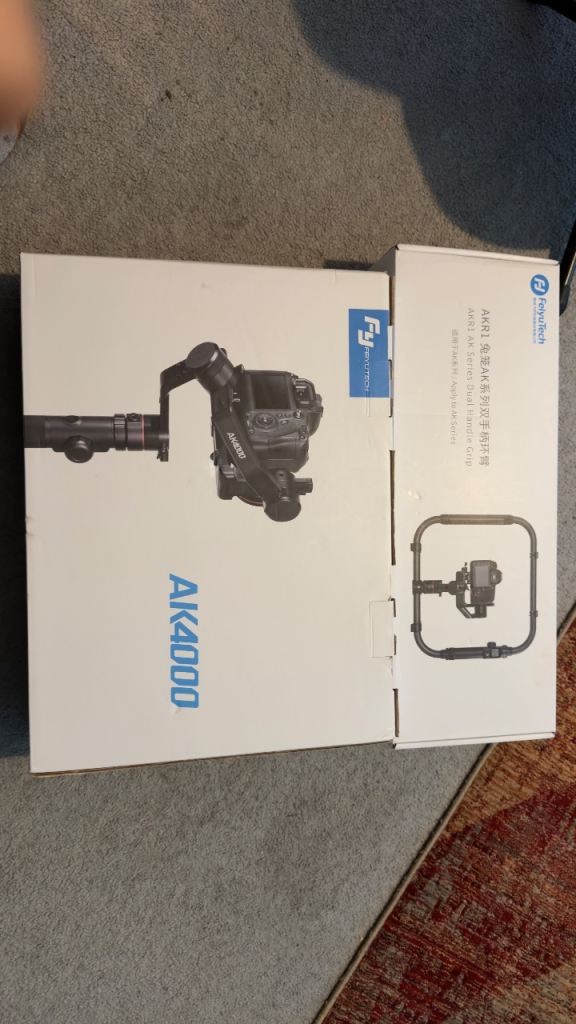 FeiyuTech AK4000 Gimbal Stabiliser with Dual Handle Grip – As New