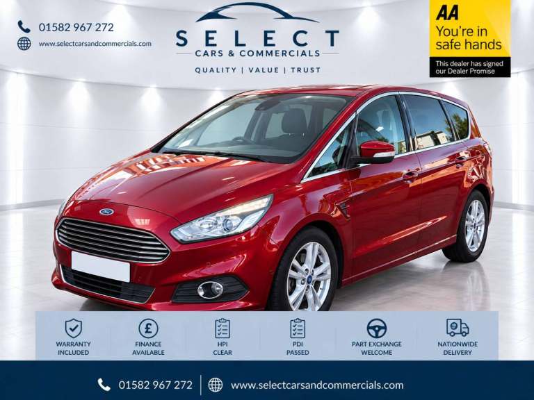 2017 Ford S-Max 2.0 TDCi 180 Titanium 5dr Powershift MPV DIESEL Automatic