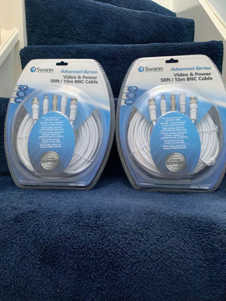 Swann Advanced-Series Video & Power 50ft / 15m BNC Cable