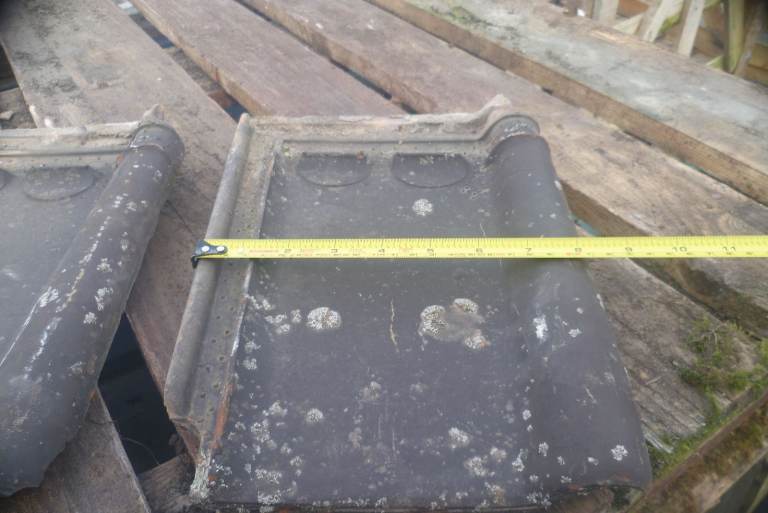 Reclaimed Pan tiles Pottelberg courtrail made in Belqium 