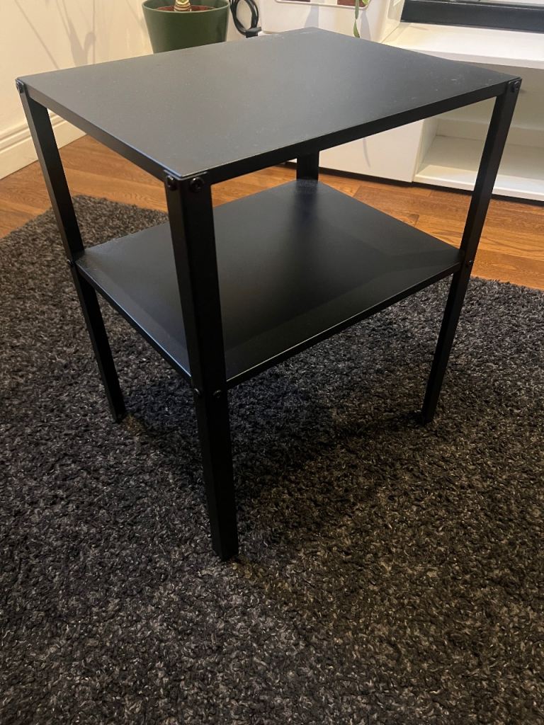 IKEA Black bedside table 42x34cm