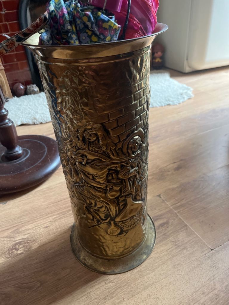 Copper/Bronze umbrella holder/storage