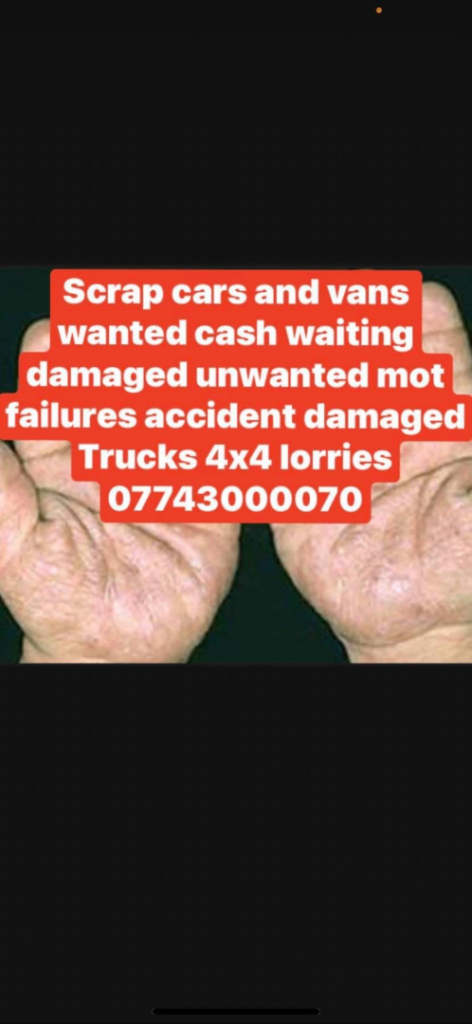 West Yorkshire scrap vehicle buyer always 24/7 