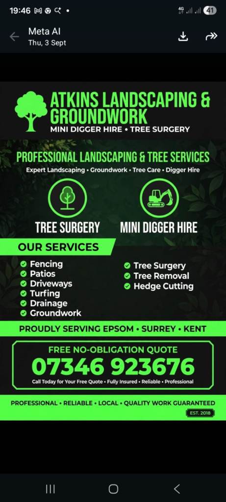 Mini digger and dfiver hire 