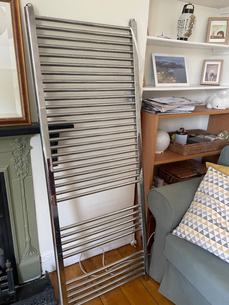 Chrome Heated Towel Rail / Radiator - Great Condition