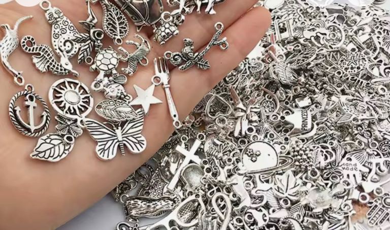Silver necklace attachments 