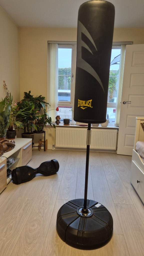 Everlast Freestanding Punch Bag – Black, Good Condition