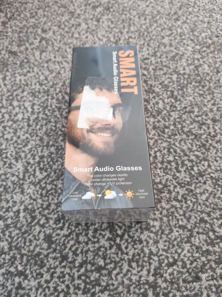 New Smart Audio Glasses - Black, UV Protection