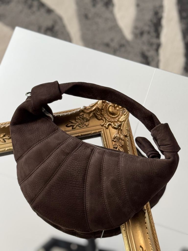 Lemaire Croissant Bag in Brown Leather