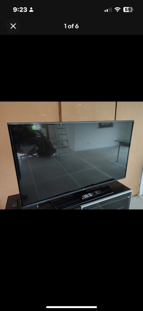 LG 49 inch smart tv (drop off available)