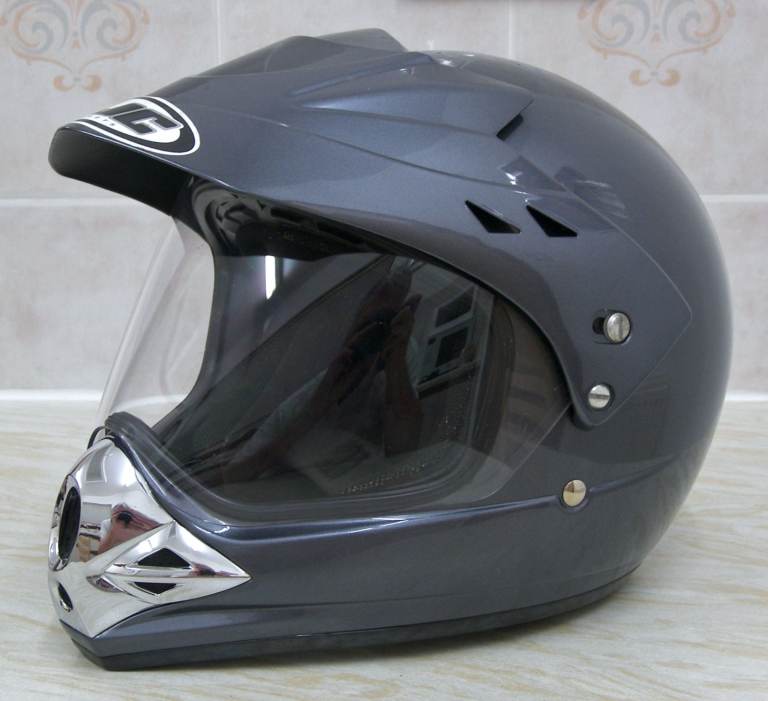 HJC Dual-Sport Motor Cycle Helmet, Model CL-XS, Size Medium, 1600g