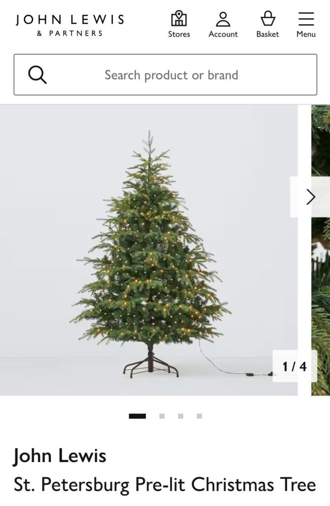 John Lewis Christmas tree - New