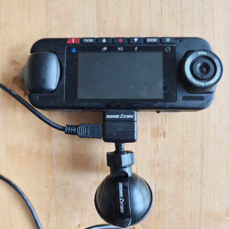 NextBase DUO HD dual camera dash cam inc 64GB miniSD card