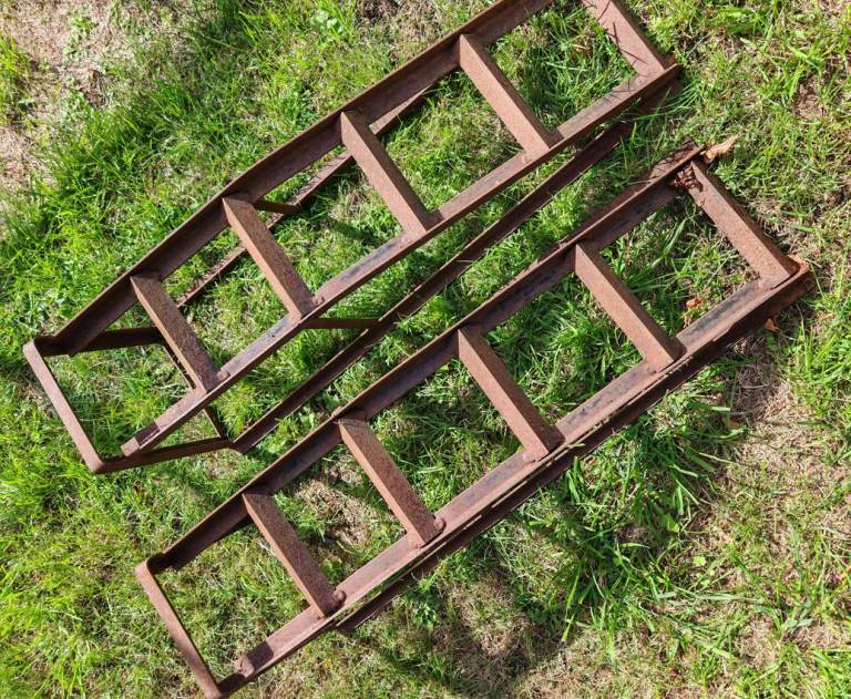 Car ramps - safer than jacking it up!