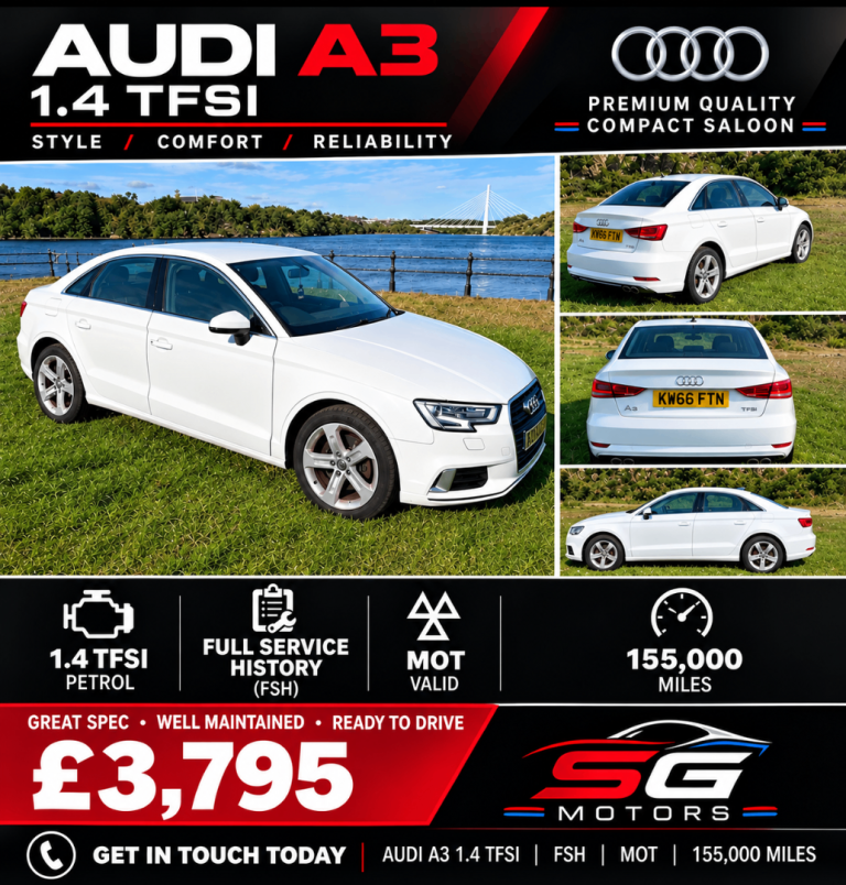 Audi, A3, Saloon, 2016, Manual, 1395 (cc), 4 doors