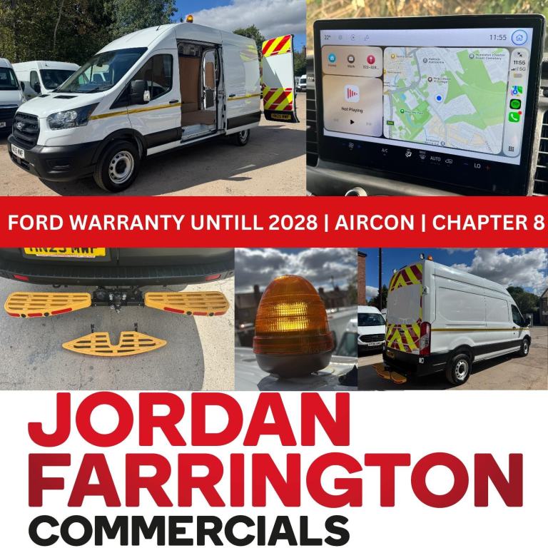 2025 FORD TRANSIT 2.0 RWD L3 H3 130 BHP WORKSHOP / UTILITY SPEC **LOW MILES** 