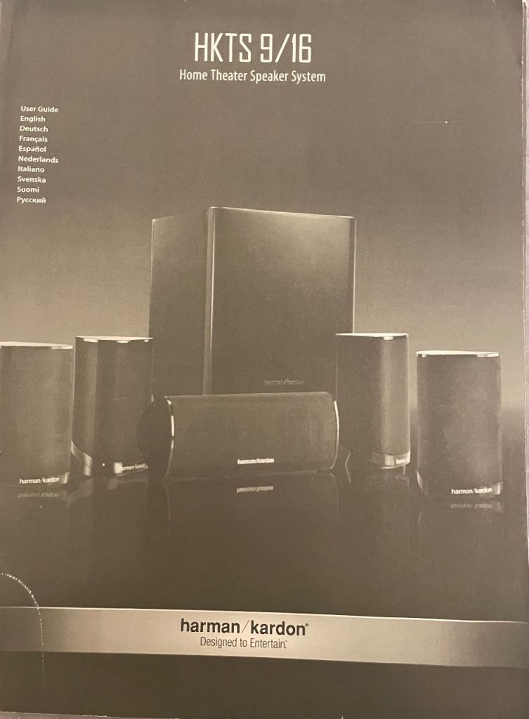 Harman Kardon HKTS 9/16 Home Theater Speaker System – NEW