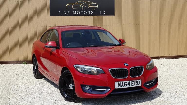 BMW 2 SERIES 2.0 220d Sport Coupe Red Manual Diesel 2014