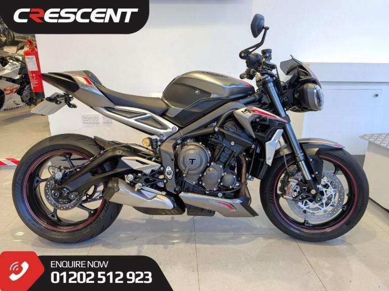 2020 TRIUMPH STREET TRIPLE 765 RS - FSH - TAIL TIDY - EVOTECH RAD GUARD + MORE