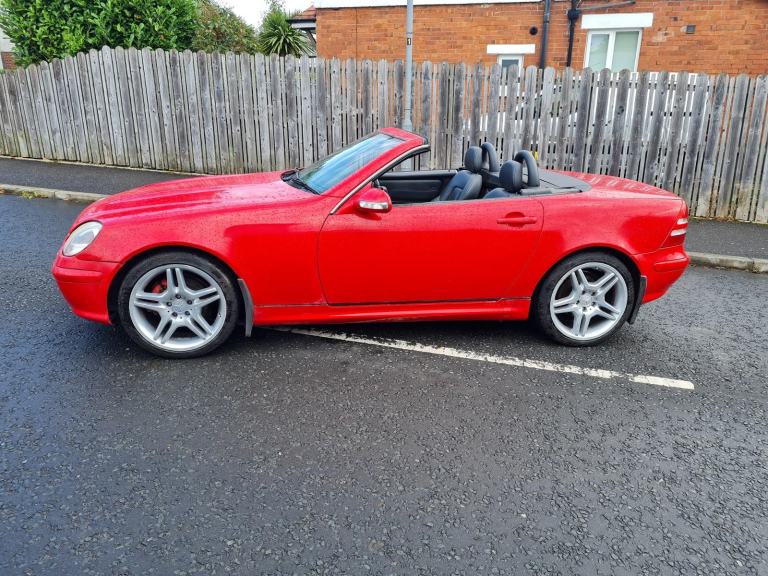 Bright Red Convertible November 2000 Mercedes Slk Kompresor Black LeatherElectric Rooff