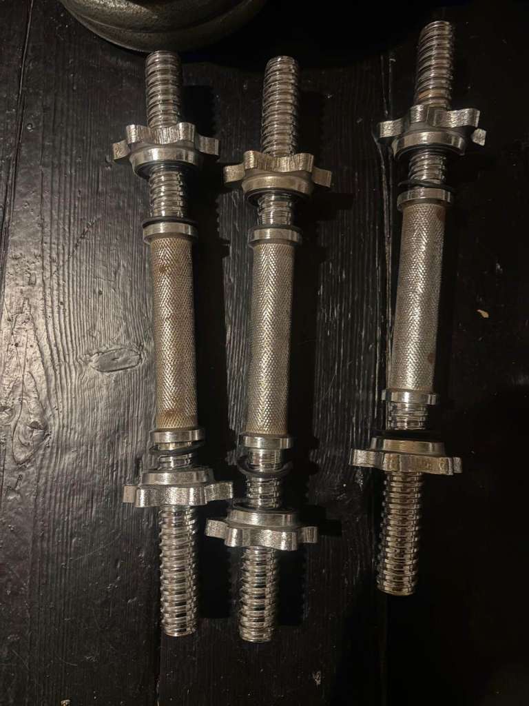 TurnerMAX bars with cast iron weights