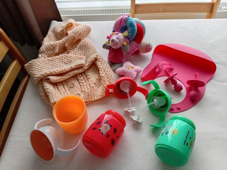 Baby Clothes & Toys Bundle – Good Condition