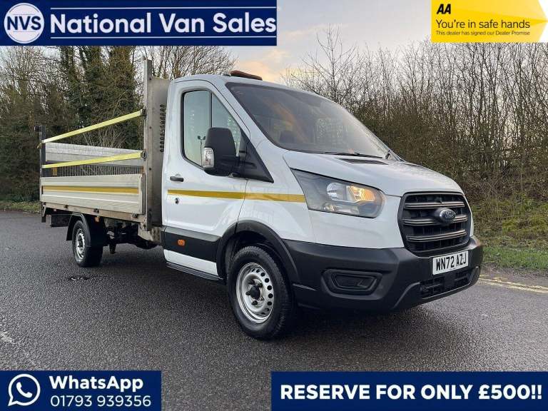 2022 Ford Transit 2.0 350 EcoBlue Leader Dropside 2dr Diesel Manual RWD L4 Euro 6 (s/s) (130  CHA...