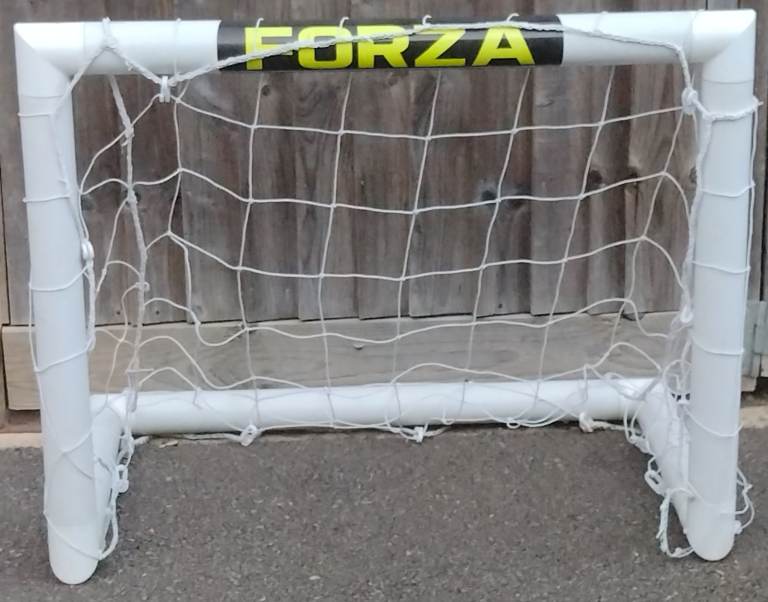 FORZA Mini Target Goal [3ft x 2.5ft] | Ultra-Durable & Weatherproof Kids Target Football Goal & Ball