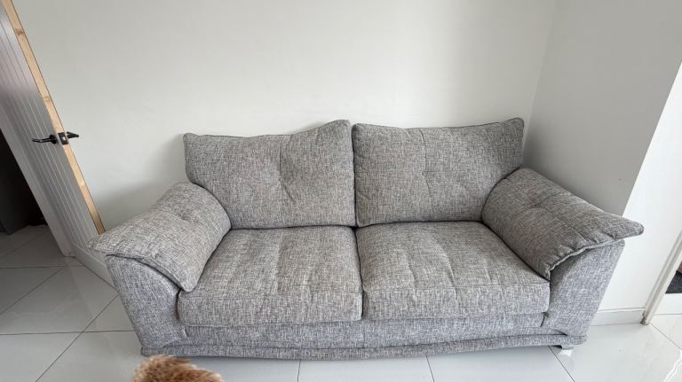 2 seater sofa - 3 seater sofa & puffer 