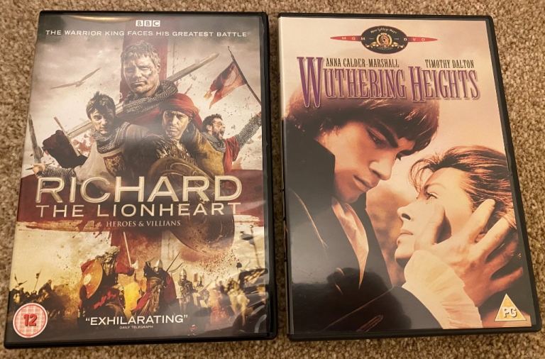 Richard the Lionheart BBC, Wuthering Heights 1974 Timothy Dalton version